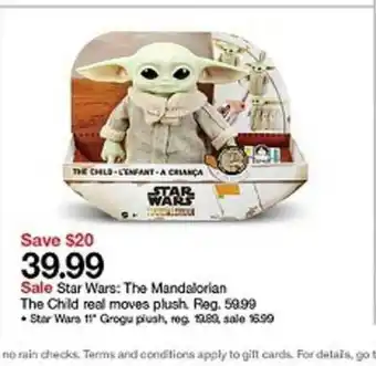 Target Star Wars The Mandalorian The Child Real Moves Plush Reg offer