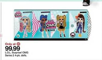 Target L.o.l. Surprise! Omg Series 2 4-pk. Dolls offer