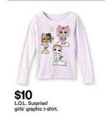 Target L.o.l. Surprise! Girls'graphic T-shirt offer