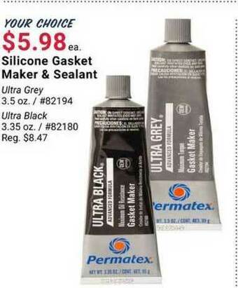 Pep Boys Silicone Gasket Maker & Sealant offer