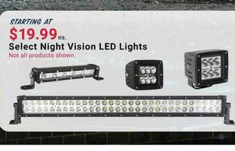 Pep Boys Select Night Vision Led Lights offer