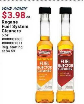 Pep Boys Regane Fuel System Cleaners offer