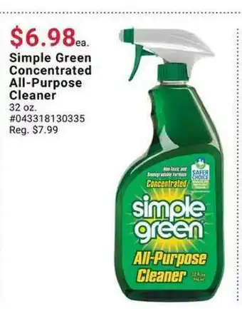 Pep Boys Simple Green Concentrated All-purpose Cleaner offer