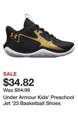 Dick's Sporting Goods Under Armour Kids' Preschool Jet '23 Basketball Shoes offer