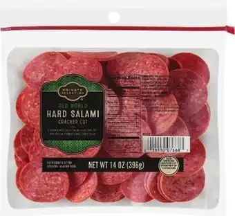 Kroger Private Selection Sliced Pepperoni or Salami Cracker Cuts offer