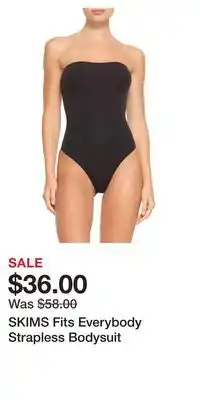 Nordstrom SKIMS Fits Everybody Strapless Bodysuit offer