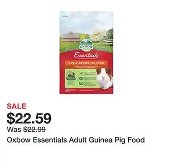 Petsmart Oxbow Essentials Adult Guinea Pig Food offer