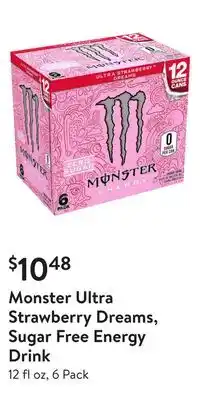 Monster Ultra Strawberry Dreams, Sugar Free Energy Drink