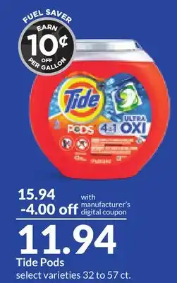 Hy-Vee Tide Pods offer