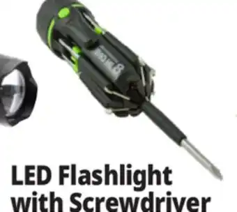 Ocean State Job Lot LED Flashlight with Screwdriver offer