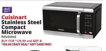 Ocean State Job Lot Cuisinart Stainless Steel Compact Microwave Oven (Factory Refurbished) offer