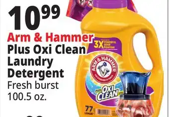 Ocean State Job Lot Arm & Hammer Plus Oxi Clean Laundry Detergent offer