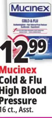 Ocean State Job Lot Mucinex Cold & Flu High Blood Pressure offer
