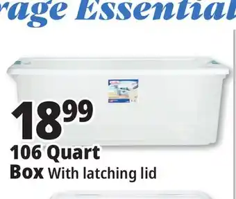 Ocean State Job Lot Sterilite Latch Top Storage Box, 106 Qt offer