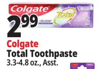 Ocean State Job Lot Colgate Total Toothpaste offer