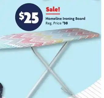 Family Dollar Homeline Ironing Board offer