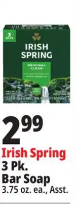 Ocean State Job Lot Irish Spring 3 Pk. Bar Soap offer