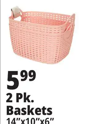 Ocean State Job Lot 2 Pk. Baskets offer
