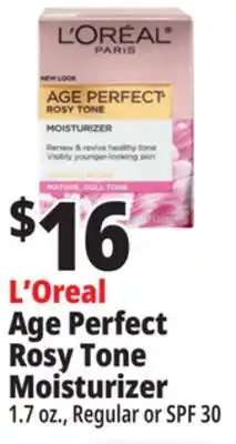 Ocean State Job Lot L'Oreal Age Perfect Rosy Tone Moisturizer offer