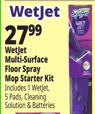 Ocean State Job Lot Swiffer WetJet Multi-Surface Mopping Cleanser Starting Kit, 11-Piece offer