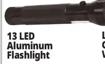 Ocean State Job Lot 13 LED Aluminum Flashlight offer