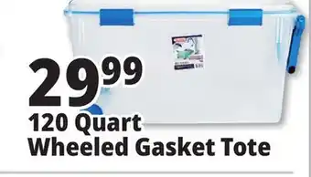 Ocean State Job Lot 120 Quart Wheeled Gasket Tote offer