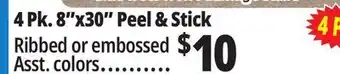 Ocean State Job Lot 4 Pk 8x30 Peel Stick offer