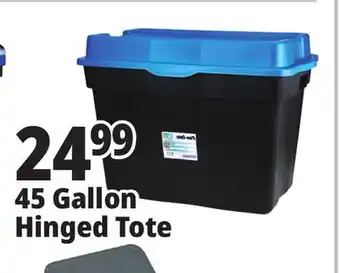 Ocean State Job Lot Gracious Living Pro-Tote Hinged Storage Tote, 45 Gal offer