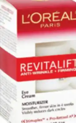 Ocean State Job Lot L'Oreal Revitalift Eye Cream offer