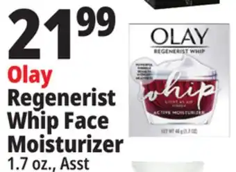 Ocean State Job Lot Olay Regenerist Whip Face Moisturizer offer