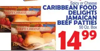 Bravo Supermarkets CARIBBEAN FOOD DELIGHTS JAMAICAN BEEF PATTIES offer