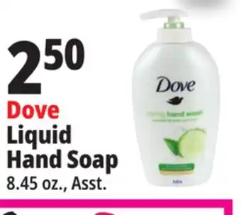 Ocean State Job Lot Dove Liquid Hand Soap offer