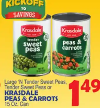 Bravo Supermarkets KRASDALE PEAS & CARROTS offer