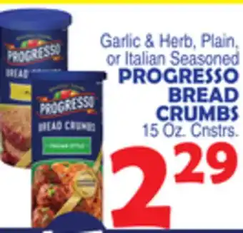 Bravo Supermarkets PROGRESSO BREAD CRUMBS offer