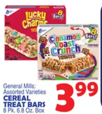 Bravo Supermarkets GENERAL MILLS CEREAL TREAT BARS offer