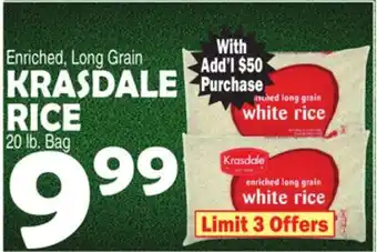 Bravo Supermarkets KRASDALE RICE offer