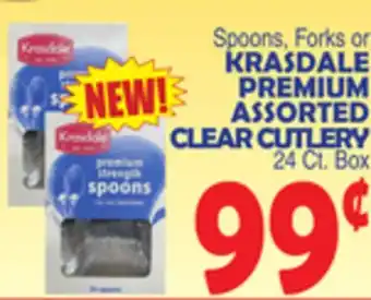 Bravo Supermarkets KRASDALE PREMIUM ASSORTED CLEAR CUTLERY offer