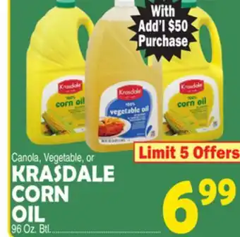 Bravo Supermarkets KRASDALE CORN OIL offer