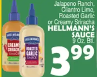 Bravo Supermarkets HELLMANN'S SAUCE offer
