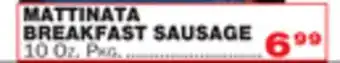 Bravo Supermarkets MATTINATA BREAKFAST SAUSAGE offer
