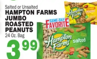Bravo Supermarkets HAMPTON FARMS JUMBO ROASTED PEANUTS offer