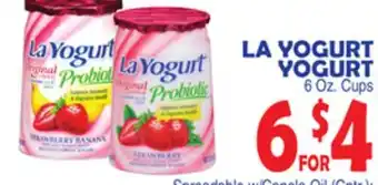 Bravo Supermarkets LA YOGURT YOGURT offer