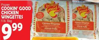 Bravo Supermarkets COOKIN' GOOD CHICKEN WINGETTES offer