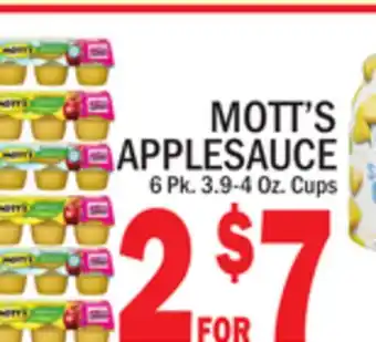 C Town MOTT'S APPLESAUCE offer