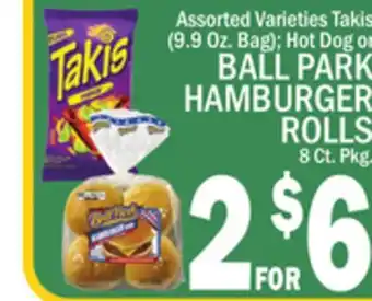 C Town BALL PARK HAMBURGER ROLLS 8 Ct. Pkg offer