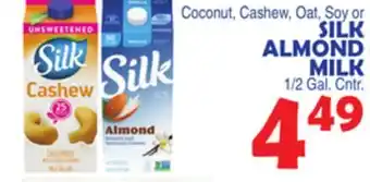 Bravo Supermarkets SILK Coconut, Cashew, Oat, Soy or ALMOND MILK offer
