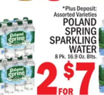 C Town POLAND SPRING SPARKLING WATER offer