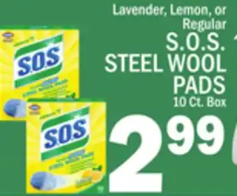 C Town S. O. S. STEEL WOOL PADS offer