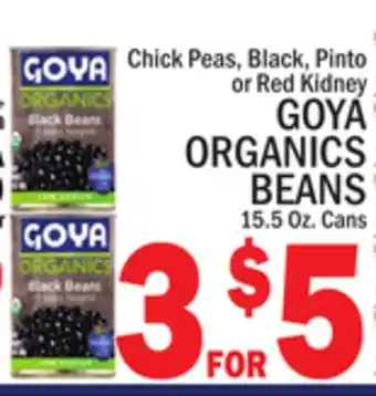 C Town GOYA ORGANICS BEANS offer