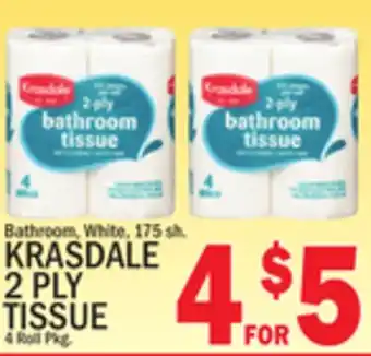 C Town KRASDALE 2 PLY TISSUE offer